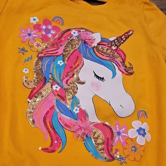 Unicorn sequin shirt L 10/13 - Picture 2 of 7